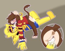 anthro anus ass bad_anatomy bellhop blush canelitabunny cowgirl_position cum cum_in_pussy cum_inside cuntboy dark_deception dark_deception:_chapter_1 dark_deception:_chapter_2 deadly_decadence furry gay gold_watchers intersex intersex_penetrated monkey monkey_boy monkey_business murder_monkey pussy trans trans_man
