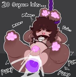 4_toes absurd_res anal anal_sex anthro anus arms_tied ass balls belly bent_legs blush bodily_fluids bondage bound buckteeth bulge bunymarch42 chastity_cage chastity_cage_only chastity_device chastity_device_only collar collar_only collar_tag cum cum_drip cum_in_ass cum_inside cum_on_penis cumshot digital_media_(artwork) dripping duo ejaculation english_text erection feet fingers foot_focus fur genital_fluids genitals hair hands_tied hi_res hindpaw inflation lagomorph leaking leaking_cum leaking_penis legs_up leporid lying male male/male male_penetrated male_penetrating male_penetrating_male mammal moan nude open_mouth organs pawpads paws penetration penile penile_penetration penis pink_chastity_cage plantigrade rabbit raised_leg restrained restraints rope rope_bondage sex sex_toy sex_toy_insertion simple_background size_difference slut_collar solo spread_legs spreading stomach stomach_bulge submissive teeth text toes wearing_chastity_cage wearing_chastity_device