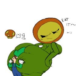 1boy 1girls akuro_kitty_(artist) animate_inanimate anthro breasts eating_ass female fire_flower fire_flower_(xandrecos) flower flower_creature groping_ass groping_from_behind huge_ass huge_breasts huge_butt huge_hips huge_thighs hyper_ass looking_at_another luigi male mario_(series) mario_bros massive_ass massive_butt massive_thighs nintendo plant plant_girl plant_humanoid sentient_plants sideboob smirk smirking smirking_at_another smirking_at_partner smug smug_face super_mario_bros. super_mario_bros._3 thick_ass thick_legs thick_thighs what xandrecos