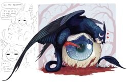 2025 animal_genitalia avian ball blep blood blue_body blue_ears blue_feathers blue_hair blue_tail blue_wings body_horror breath cross-popping_vein detailed_background dialogue digital_drawing_(artwork) digital_media_(artwork) disembodied_eye dragon duo english_description english_text european_mythology eye_penetration eyeball feathered_dragon feathered_scalie feathers female female_(lore) feral feral_penetrating genitals giant_eye gore greek_mythology hair harpy heart_symbol hi_res hypocrite iris jejejunum looking_pleasured male mouth_closed multicolored_body multicolored_feathers mythological_avian mythological_creature mythological_scalie mythology nethermare orgasm penetration penis pink_tongue plant pseudo-penis purple_body purple_feathers red_grass red_penis scalie scutes secret_(jejejunum) sketch_inset spirit tail talking_to_another text thinking thought_bubble tongue tongue_out tree unimpressed unusual_penetration what whisper_(jejejunum) white_scutes wings
