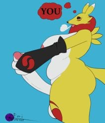 3_fingers animated anthro balls bandai_namco big_balls big_breasts big_penis black_sclera bouncing_breasts breasts breath canid canine digimon digimon_(species) eyelashes fingers fox furiquarter futanari genitals huge_balls huge_cock hyper hyper_balls hyper_genitalia hyper_penis intersex mammal masturbation panting penis red_eyes renamon slightly_chubby solo sound_effects steamy_breath stroking_penis thick_thighs thought_bubble tongue tongue_out