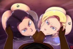 1boy 1femboy 1girls 2d :>= ai_assisted alternate_version_available android_17 android_18 ass balls balls_sucking bi-cuckold big_ass big_penis bisexual bisexual_male black_hair black_penis blonde_hair blue_eyes both_sexes_in_same_situation brother_and_sister bubble_ass bubble_butt cheating_wife cock_worship collaborative_fellatio color d-art_style dark-skinned_male dark_skin dragon_ball dragon_ball_z fellatio female femboy full_color grabbing_another's_head huge_ass huge_cock interracial large_ass light-skinned_female light-skinned_male looking_at_viewer looking_up male male/female male/male male_pov multiple_boys netorare no_text_version penis pov pov_eye_contact queen_of_spades short_hair sucking sucking_balls sucking_penis sweat z-art