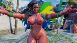 3d 3d_animation animated brazilian capcom female laura_matsuda nude repinscourge street_fighter street_fighter_v tan tan-skinned_female tan_body tan_skin