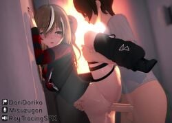 1boy 1boy1girl 1girl1boy 1girls 1girls1boy against_surface against_wall amber_eyes animated balls ballsack black_fingernails black_hair_ribbon bottomless bottomless_female bottomless_male brown_hair choker cum cum_in_pussy cum_inside doridoriko emo expressive_face eyebrows_visible_through_hair female graphic_tee hand_on_hip hand_on_waist hand_on_wall holding_leg_up holding_legs hololive hololive_english hololive_english_-council- hololive_english_-promise- koikatsu leaking_cum legwarmers long_sleeve_shirt long_sleeves longer_than_10_seconds longer_than_30_seconds longer_than_one_minute love_making male moan moaning moaning_in_pleasure nanashi_mumei nanashi_mumei_(4th_costume) no_dialogue no_panties no_pants orgasm orgasm_face penetration penis penis_in_pussy plap plap_(sound) plapping pussy sex shoes short_sleeved_shirt short_sleeves shorter_than_two_minutes sound standing standing_doggystyle standing_on_one_leg standing_position standing_sex tagme three_tone_hair vagina vaginal_insertion vaginal_penetration vaginal_sex video voice_acted white_male white_shirt