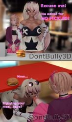 1boy 1boy1girl 1girl1boy 1girls 3d 3d_(artwork) angry angry_face azazel_(dont_bully) blender blender_(artwork) blender_(software) blonde_female blonde_hair blowjob blowjob_under_table cheeseburger clothed comic_strip dark-skinned_female dark_skin dont_bully_(artist) fast_food fast_food_restaurant fellatio female femboy femboysub funny he_asked_for_no_pickles hung_femboy light-skinned_male light_skin male meme meme_reference no_sex oral oral_sex platinum_blonde_hair public public_sex shouting shy_male stealth_fellatio strawberry_blonde_hair under_table_oral under_the_table verosika_mayday verosika_mayday_(helluva_boss)