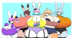 big_breasts breasts busty_boy cleavage furry huge_breasts peanut_butter_(theycallhimcake) princess_(princess_jomes) tagme thick_thighs tristan_(bluebunboi) tyltran wide_hips