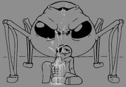 1boy cain_(the_binding_of_isaac) cum egg_sack eyepatch guilboss improvised_sex_toy male masturbation monochrome monster nest non-human relief sex_toy sitting solo solo_male spider the_binding_of_isaac toony wet_sex_toy widow_(the_binding_of_isaac) zoophilia zoophillia