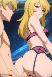 1boy 1boy1girl 1girls ai_generated anal anal_sex anal_sex artist_name ass blonde_hair bra breasts closed_mouth faceless garter_belt hair_between_eyes hi_res lingerie long_hair looking_back nude panties patreon_logo patreon_username penis planet purple_bra purple_eyes pussy rule34lab sex sex_from_behind space space_battleship_yamato space_battleship_yamato_2199 straight thighhighs uncensored underwear underwear_only yuki_mori