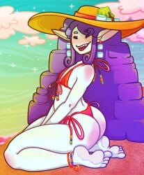 adventure_time adventure_time:_fionna_&_cake ass beach bikini marceline marceline_abadeer marceline_the_vampire_queen marshmallow