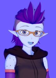 3d 3d_(artwork) 3d_model blind_peacock_draws blind_peacock_draws_(artist) blue_eyes character_card character_card_data character_profile clarmesa_(blindpeacockdraws) clarmesa_(the_owl_house) freckles freckles_on_face freckles_on_shoulders glasses hexside_uniform hood hoodie light_blue_skin magic magic_user magical_girl mullet mullet_(hairstyle) pointy_ears purple_hair retropunch school_uniform shaved_side spiky_hair teen teenage_girl teenager the_owl_house the_owl_house_(finale) the_owl_house_oc the_owl_house_original_character uniform witch witch_(the_owl_house)