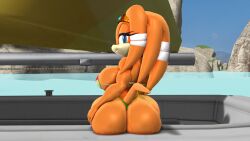 1girls anthro bikini female mikumikudance mmd sega silverteam2017 solo sonic_adventure sonic_the_hedgehog_(series) tikal_the_echidna