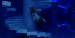 1girls boku_no_hero_academia breasts breathhold breathplay bubble bubbles crossover dive diving drowning female large_breasts leotard liminal_spaces maze mirko miruko my_hero_academia peril pool rumi_usagiyama solo stuck superhero swimming temporaryunity the_backrooms the_poolrooms tiles trapped underwater water zantzusui