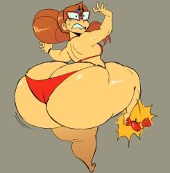 ass beach big_butt bikini crab elpiromanias fat_ass female glasses huge_ass kindergarten_(game) kindergarten_3 ms._lovelett nerd shocked_expression teacher thick_thighs thicker_than_a_bowl_of_oatmeal voluptuous voluptuous_female