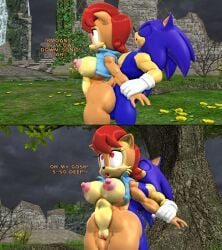 1boy 1girls anal_sex anthro archie_comics chipmunk female male mikumikudance mmd nude sally_acorn sega silverteam2017 sonic_(series) sonic_the_hedgehog sonic_the_hedgehog_(archie) sonic_the_hedgehog_(comics) sonic_the_hedgehog_(series)
