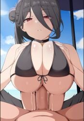 1boy 1girls animated bare_shoulders black_bikini black_bikini_top black_choker black_hair black_swimsuit black_wings blue_archive blush breasts breasts_squeezed_together censored choker clothed_paizuri collarbone cum cum_on_breasts cum_on_face cumshot day ejaculation ejaculation_between_breasts erection facial female hair_between_eyes halo hasumi_(blue_archive) hasumi_(swimsuit)_(blue_archive) huge_breasts justice_task_force_(blue_archive) large_breasts light-skinned_female light-skinned_male light_skin long_hair longer_than_10_seconds longer_than_30_seconds looking_at_viewer low_wings lubricated_cleavage male male_pov mosaic_censoring official_alternate_costume official_alternate_hairstyle outdoors paizuri paizuri_lead_by_female paizuri_under_clothes parted_lips penis pov red_eyes red_halo renetan shorter_than_30_seconds sideboob sound staring_at_viewer straight swimsuit swimsuit_paizuri swimzuri tagme trinity_general_school_student underboob vertical_video video wings