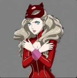 ai_enhanced ai_generated ann_takamaki atlus big_breasts blonde_female blonde_hair blue_eyes breasts clothes_removed embarrassed_nude_female no_sound official_art persona persona_5 shin_megami_tensei tagme video video_game_character white_skinned_female