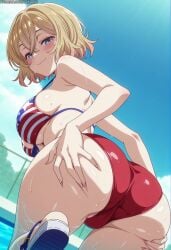 ahe_gao ahegao_face ai ai_assisted ai_generated ass balls big_ass big_breasts big_penis bikini blonde_hair blue_eyes breasts curvy curvy_body curvy_female curvy_figure enjoying enormous_breasts female kanojo_okarishimasu kawaani licking_balls licking_penis male medium_hair nanami_mami naughty_face romantic_ambiance romantic_couple romantic_sex sexy sexy_body sexy_pose thick_thighs tongue uncensored voluptuous voluptuous_female wide_hips