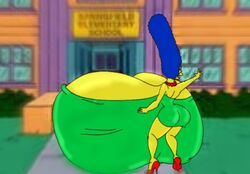 alternate_breast_size ass female high_heels human hyper_breasts marge_simpson maxtlat meat_wall_(body_type) solo the_simpsons