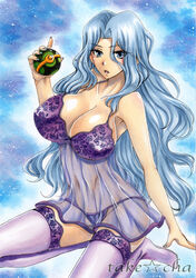 1girls armpits bare_shoulders belly blue_eyes blue_hair blue_nails breasts dusk_ball elite_four eyelashes female_only holding huge_breasts human karen_(pokemon) kneeling lingerie long_hair luxury_ball nail_polish navel negligee nightgown nightie nintendo panties poke_ball pokemon pokemon_gsc pokemon_hgss see-through sketch takecha text thighhighs thong watermark