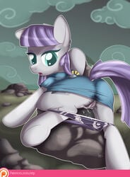 ass boulder_(mlp) earth_pony equine female feral friendship_is_magic hi_res horse mammal maud_pie maud_pie_(mlp) my_little_pony panties pony pussy rock sip_i.a. underwear