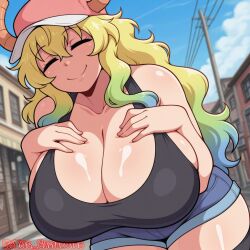 lucoa from miss kobayashi's dragon maid by balfaphico