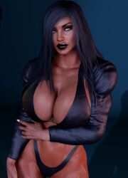 1girls 3d big_ass big_breasts breasts breasts_bigger_than_head bust busty chest curvaceous curvy curvy_figure dark-skinned_female dark_skin female gigantic_breasts hips hourglass_figure huge_ass huge_breasts large_ass large_breasts legs massive_breasts mature mature_female original original_character sevenarts sevenverse slim_waist thesevenartsx thick thick_hips thick_legs thick_thighs thighs voluptuous waist wide_hips