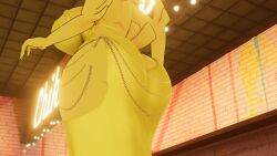cally3d chica_(cally3d) chica_(fnaf) chiku chiku_(cryptia) chiku_(cryptiacurves) cryptiacurves female five_nights_at_freddy's fredina's_nightclub from_behind modakawa_dress non_nude solo vrchat