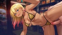 4ny_studio ai_assisted ai_generated blonde_female blonde_hair colored erect_penis erection female female_focus frottage getting_inside horny_capybara lingerie lingerie_only penis rubbing spread_legs spread_pussy spreading