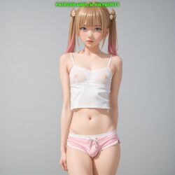 1boy ai_generated balls bulge femboy meybekity nipples otoko_no_ko penis shorts trap yaoi