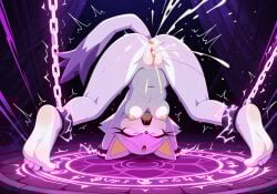 ahe_gao ai_generated ass_up average_breasts blaze_the_cat bound cum cumming feet forced_orgasm glowing_eyes half-closed_eyes hypnosis jack-o_pose magic magic_bondage magic_circle magical_stimulation moaning_in_pleasure multiple_orgasms on_all_fours on_toes pink_eyes pussy pussy_ejaculation sonic_(series) sonic_the_hedgehog_(series)