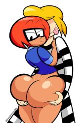 1boy 1girls ass big_ass big_butt faye_(oboithisisfunky) female groping groping_ass groping_butt looking_back male oboithisisfunky original original_character original_characters source_request tagme year_request