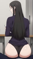 ai_generated fat_ass milf park_kyung_hye smug solo_leveling teasing whore