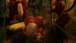 cuckold diddy_kong dixie_kong donkey_kong donkey_kong_(series) fucked_silly ntr unknown_artist voyeur