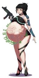 belly breasts charlotte_(fortnite) expperfect female female_pred fortnite fortnite:_battle_royale pred slayer_charlotte_(fortnite) vore vore_belly weight_gain