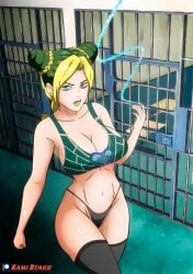 1girls female jojo's_bizarre_adventure jolyne_kujo kami_otaku solo solo_female tagme