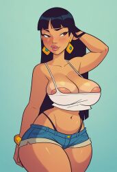 1girls ai_generated big_ass big_breasts breasts brown-skinned_female brown_body brown_skin bust busty chel chest curvaceous curvy curvy_figure dark-skinned_female dark_skin digital_media_(artwork) dreamworks female hourglass_figure huge_ass large_ass legs mature mature_female slim_waist the_road_to_el_dorado thick thick_hips thick_legs thick_thighs thighs voluptuous waist wide_hips