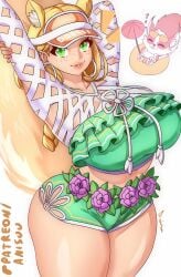 1girls alternate_costume anisdrawn ass big_breasts breasts curvaceous curvy curvy_figure doreen_green female female_focus female_only large_breasts marvel marvel_comics marvel_rivals solo squirrel_girl_(marvel) squirrel_girl_(marvel_rivals) squirrel_girl_(sunshine_squirrel) thick_thighs thighs wide_hips
