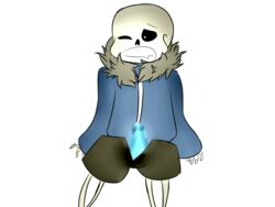 1boy animated_skeleton blue_penis bone clothed cum ectopenis male male_only one_eye_closed penis sans skeleton solo solo_male transparent_background undertail undertale undertale_(series) undertale_sans video_games