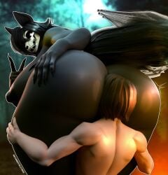 ass_in_face big_breasts breasts dat_ass face_in_ass fat_ass female huge_ass huge_breasts looking_back mal0 malo mechanicalstage scp-1471 scp-1471-a scp-1471-a_(scrag) scp_foundation skull_head straight thick_ass thick_thighs