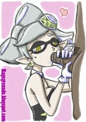 blowjob dark-skinned_male dark_skin fellatio interracial male marie_(splatoon) oral rage_grenade splatoon squid_sisters