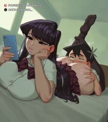 1boy 1girls ai_generated asian asian_female asian_male ass_grab bare_thighs big_ass big_butt black_eyes black_hair blush eating_pussy face_in_ass fat_ass gigantic_ass gigantic_breasts huge_breasts huge_thighs kamixxx komi-san_wa_komyushou_desu komi_shouko light-skinned_female light-skinned_male light_skin long_hair massive_ass massive_breasts no_panties rizdraws_(ai_style) school_uniform schoolgirl squatting stockings sweat sweatdrop tadano_hitohito thick_body thick_female thick_thighs thighs voluptuous voluptuous_female