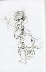 1girls chris_sanders concept_art dreamworks eep_crood female nude official_art the_croods