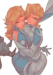 blonde_hair canon_couple cloak_(marvel) cloak_(marvel_rivals) dagger_(marvel) dagger_(marvel_rivals) dark-skinned_male hugging light-skinned_female light-skinned_male marvel marvel_rivals reed_richards sue_storm