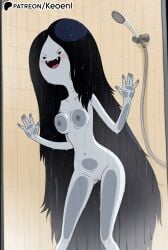1girls adventure_time ai_generated areolae ass bathroom big_ass black_eyes black_hair blush breasts fangs female female_focus female_only glass grey_body happy hi_res high_heels keoenl long_hair marceline marceline_abadeer marceline_the_vampire_queen medium_breasts nipples open_mouth patreon pressing_breasts pushed_against_wall pussy pussy_juice shower solo solo_female standing thick_thighs thighs tongue vampire vampire_girl water wet wet_body