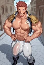 abs ai_generated anal big_penis cum cum_on_body cumming deep_penetration erection fate/grand_order foreskin hairy_armpits hard_cock hard_penis male male_only muscular naked naked_male napoleon_bonaparte_(fate) napoleon_bonaparte_\(fate\) penetration penis sweating tagme thick_penis uncircumcised uncut veins veiny_penis