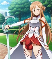 1futa 1futanari ai_generated alternate_body_type alternate_breast_size armor armored_female balls big_ass big_breasts bikini_armor breasts brown_eyes brown_hair cock cum curves curvy curvy_body curvy_figure curvy_hips dickgirl erect_penis erection futa_only futa_sans_pussy futanari futanari_only girly hi_res high_resolution highres horny horny_female huge_ass huge_balls huge_boobs huge_breasts huge_butt huge_cock huge_testicles huge_thighs kingdesperadow3 medium_ass medium_breasts medium_penis muscular muscular_female orange_eyes orange_hair penis rapier sao sexy shiny_skin solo solo_focus solo_futa stable_diffusion sword_art_online testicles thick_thighs trans veiny_penis virtual_reality voluptuous vr weapon worship yuuki_asuna