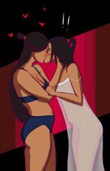 2girls age_difference avatar_legends avatar_the_last_airbender azula blush bra closed_eyes exclamation_mark exclamation_point female_only fire_nation hearts_around_head incest kiss kissing milf morphoblue mother_and_daughter nickelodeon nightgown pajamas panties parent_and_child surprise surprised surprised_expression transparent_clothing underwear ursa_(avatar) wide_eyed yuri
