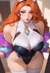 1girls ai_generated asian asian_female ass ass_bigger_than_head ass_focus bare_hips bare_thighs battle_bunny_miss_fortune before_sex big_ass big_breasts big_butt big_hips big_thighs blush blushing_at_viewer breast_focus breasts breasts_bigger_than_head bunny_ears busty child_bearing_hips cleavage closed_mouth clothing collarbone curvaceous curvy_body curvy_female curvy_figure curvy_hips doorway eyelashes fake_animal_ears female female_only fit fit_female front_view full_body giant_breasts hips hourglass_figure huge_breasts huge_thighs indoors inviting kladen kladenart large_ass large_breasts large_butt large_thighs league_of_legends legwear light-skinned_female light_skin lipstick long_hair looking_at_viewer makeup mature_female milf miss_fortune mommy nipple_bulge no_sex orange_eyes orange_hair pale-skinned_female pale_skin parted_lips presenting presenting_breasts puffy_lips red_lipstick seductive seductive_eyes seductive_look seductive_smile shiny_skin shy skimpy skimpy_clothes skimpy_outfit skin_tight skindentation solo solo_female solo_focus stable_diffusion standing stockings thick thick_ass thick_hips thick_thighs tight_fit voluptuous voluptuous_female voluptuous_teen wide_ass wide_hips wide_thighs wife