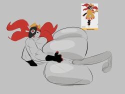anal_sex animated ass_shake big_ass greaseyhair grey_skin naked_female rough_sex taski_maiden_(ena)