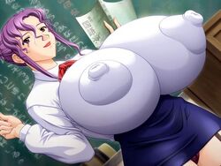 gakuen_toukou_syasin gigantic_breasts huge_nipples see-through tagme